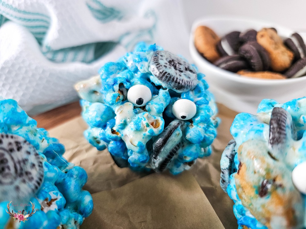 kids party popcorn recipe | cookie monster