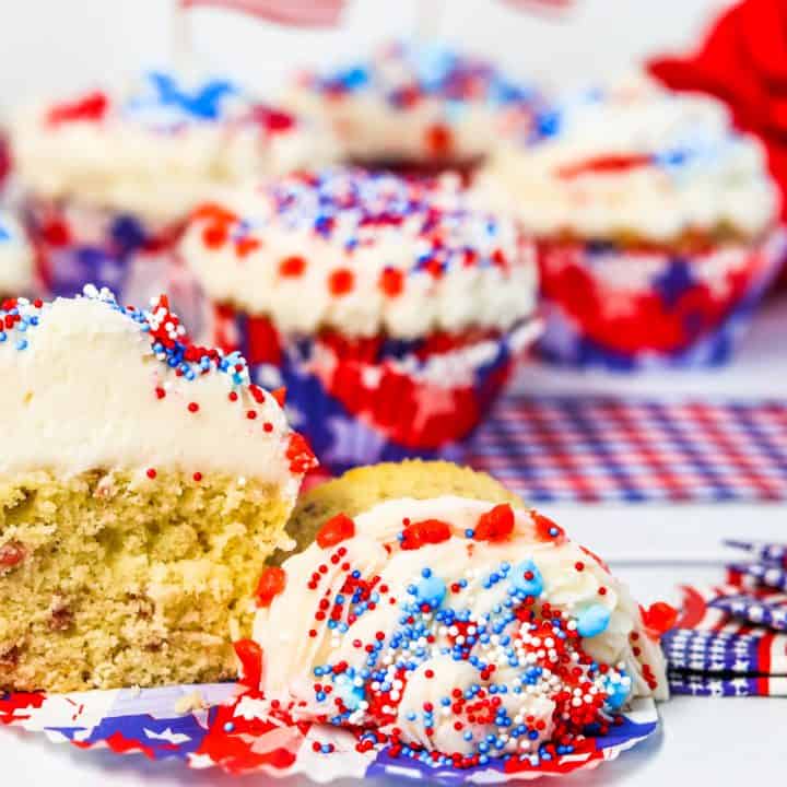 Red White & Blue Cupcakes