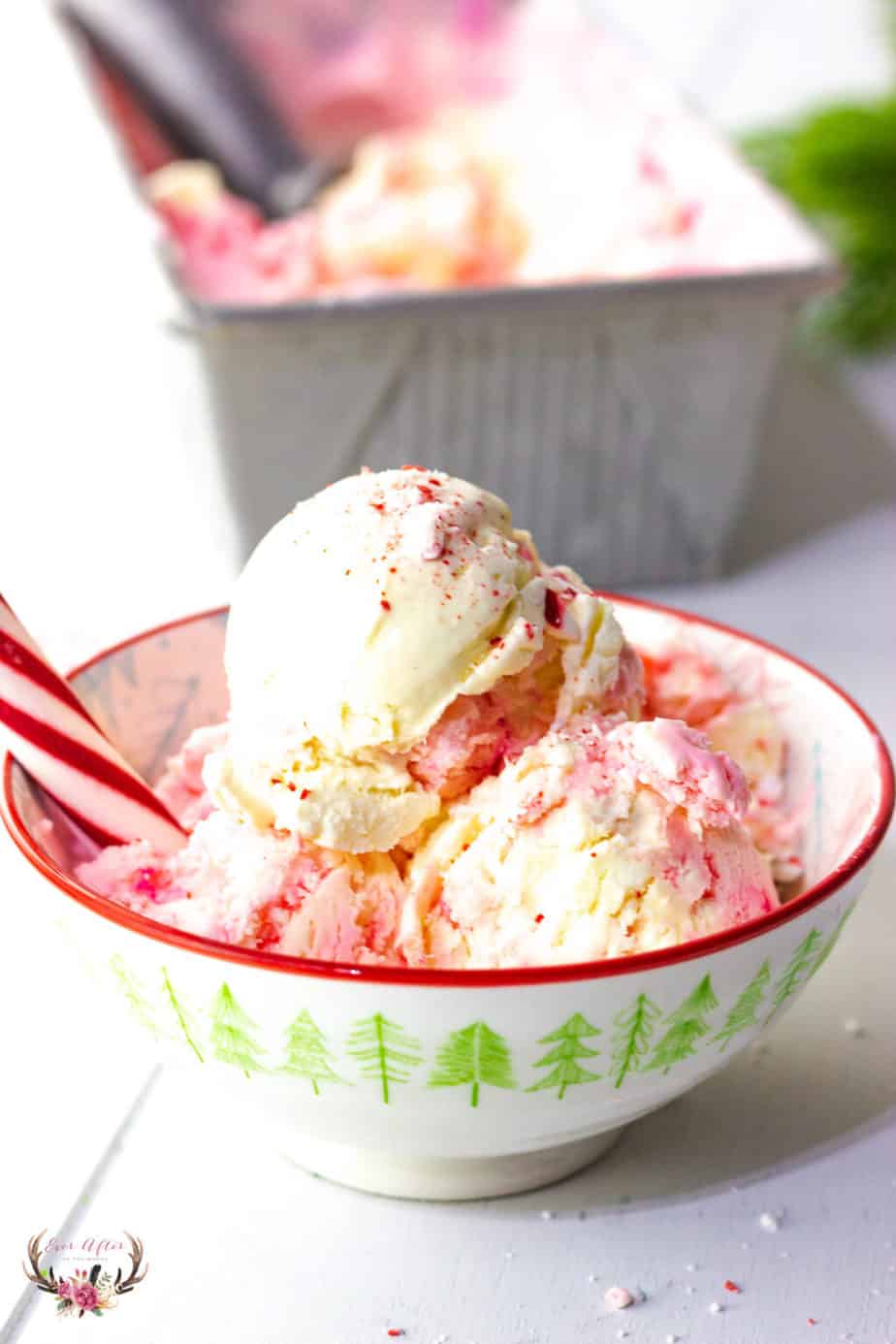 No Churn Peppermint Ice Cream - Ever After in the Woods