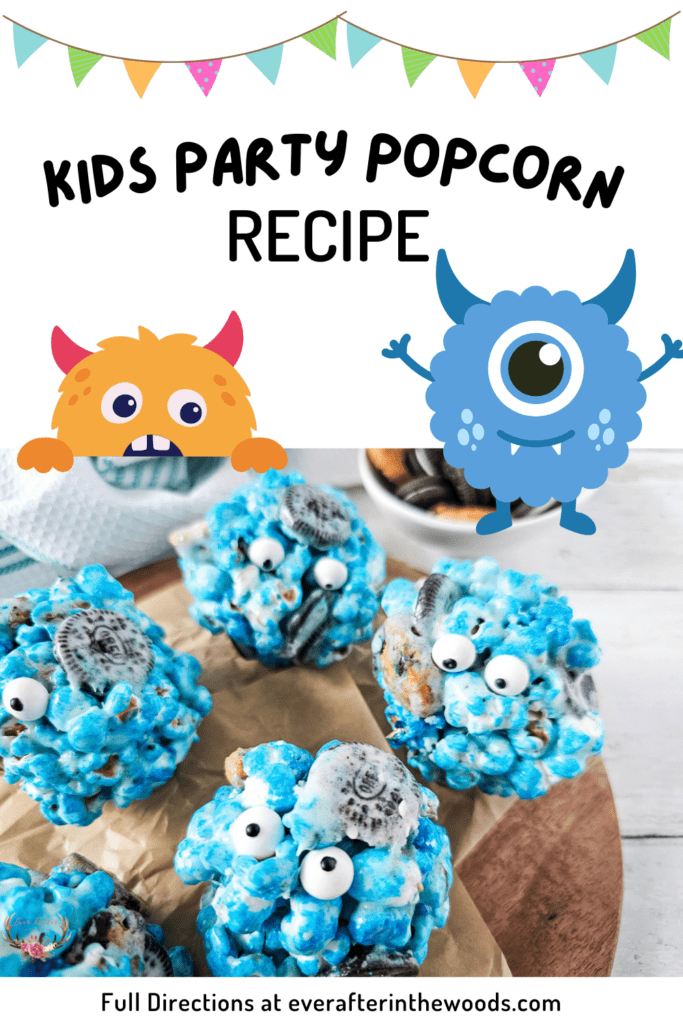 kids party popcorn recipe | cookie monster