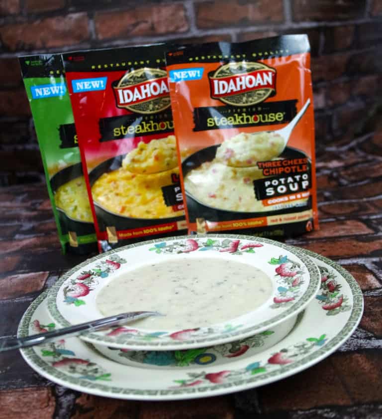 Idahoan® Premium Steakhouse® Potato Soups – A delicious restaurant quality soup in 5 Minutes!