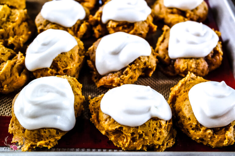 pumpkin cookies with cream cheese frosting