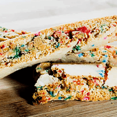 Rainbow Sprinkle Biscotti