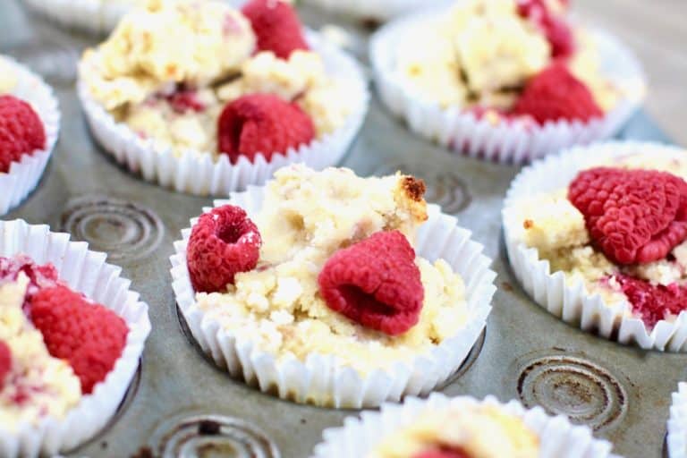 Low Carb Raspberry Almond Muffins Ever After in the Woods