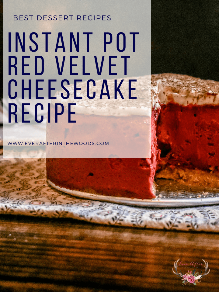Instant Pot red velvet cheesecake