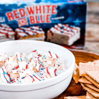 Unique Fourth of July Dessert - Red White and Blue Little Debbie Dessert Dip