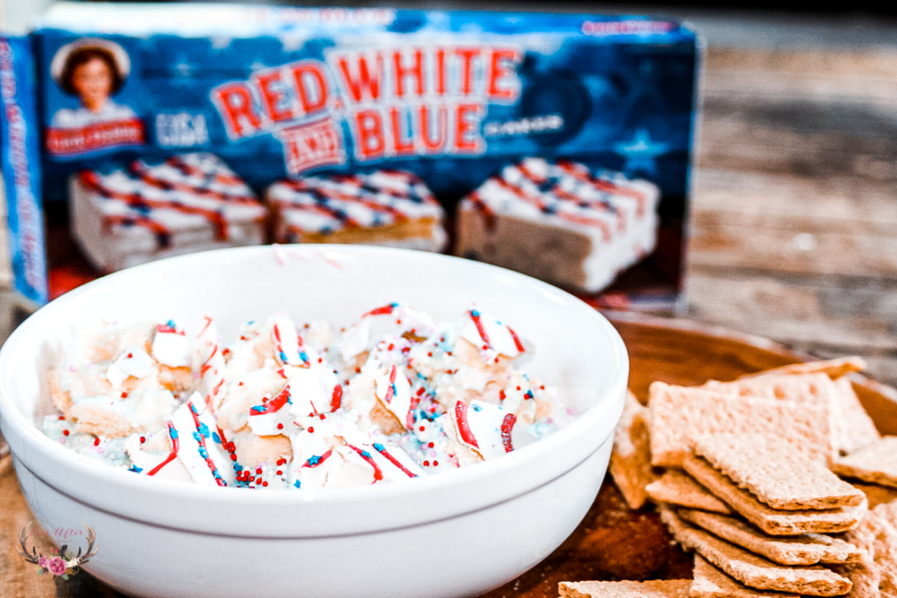 Unique Fourth of July Dessert - Red White and Blue Little Debbie Dessert Dip