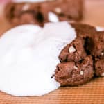 cookies with almonds, chocolate and marshmallow