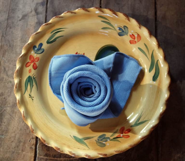 How to Fold A Napkin Into a Rosebud