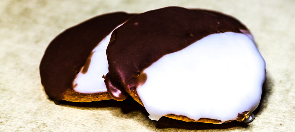 black and white cookie