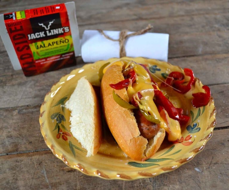 Easy Cheese Sauce for your Jack Link’s Wild Side Sausages
