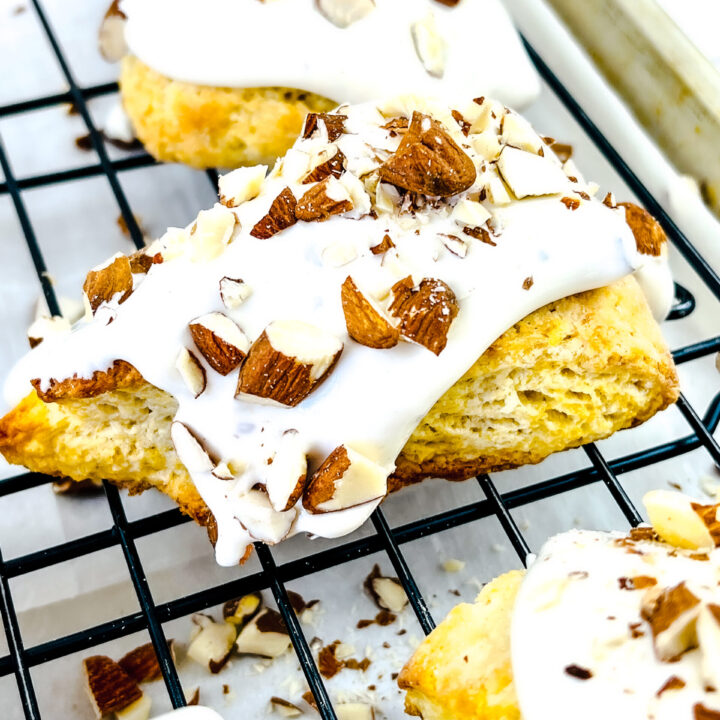Homemade Scones with Nougat Topping