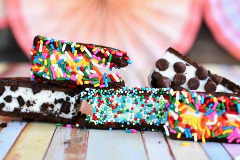 setting up an ice cream bar for a party