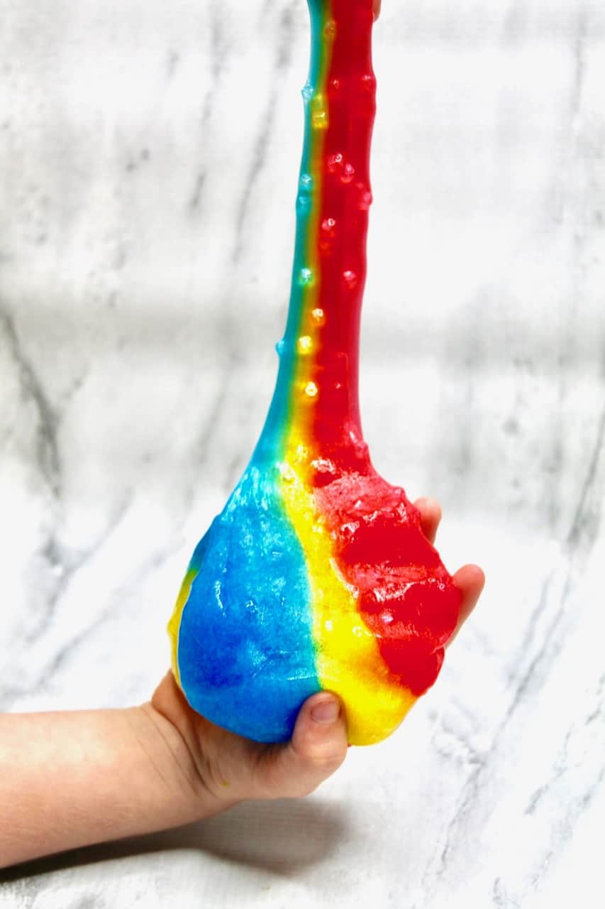 Colorful & Fun Homemade Snow Cone Slime Recipe