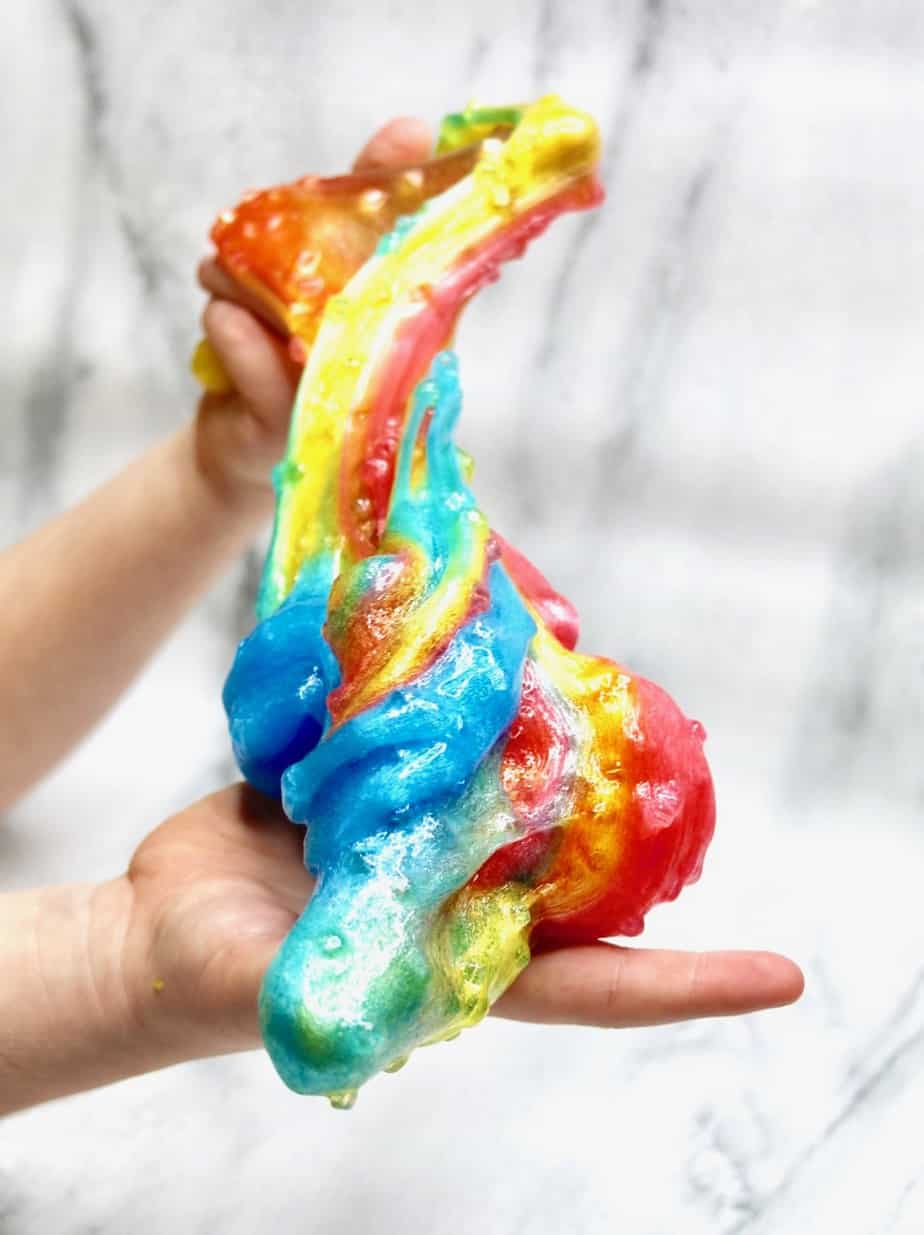 Colorful & Fun Homemade Snow Cone Slime Recipe