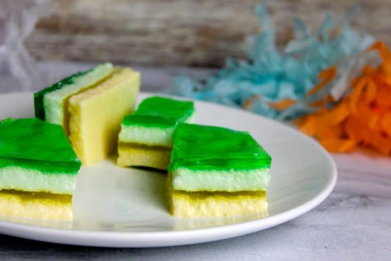 spring green yellow layered jell-o bars