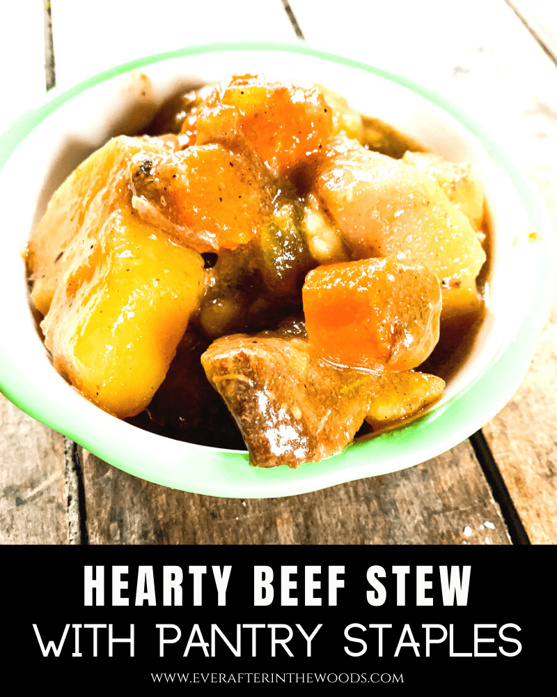 beef stew with pantry staples