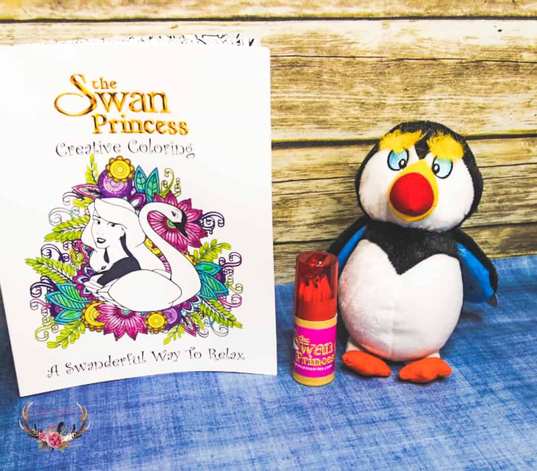 Swan Princess Adult Coloring Book and Pencils