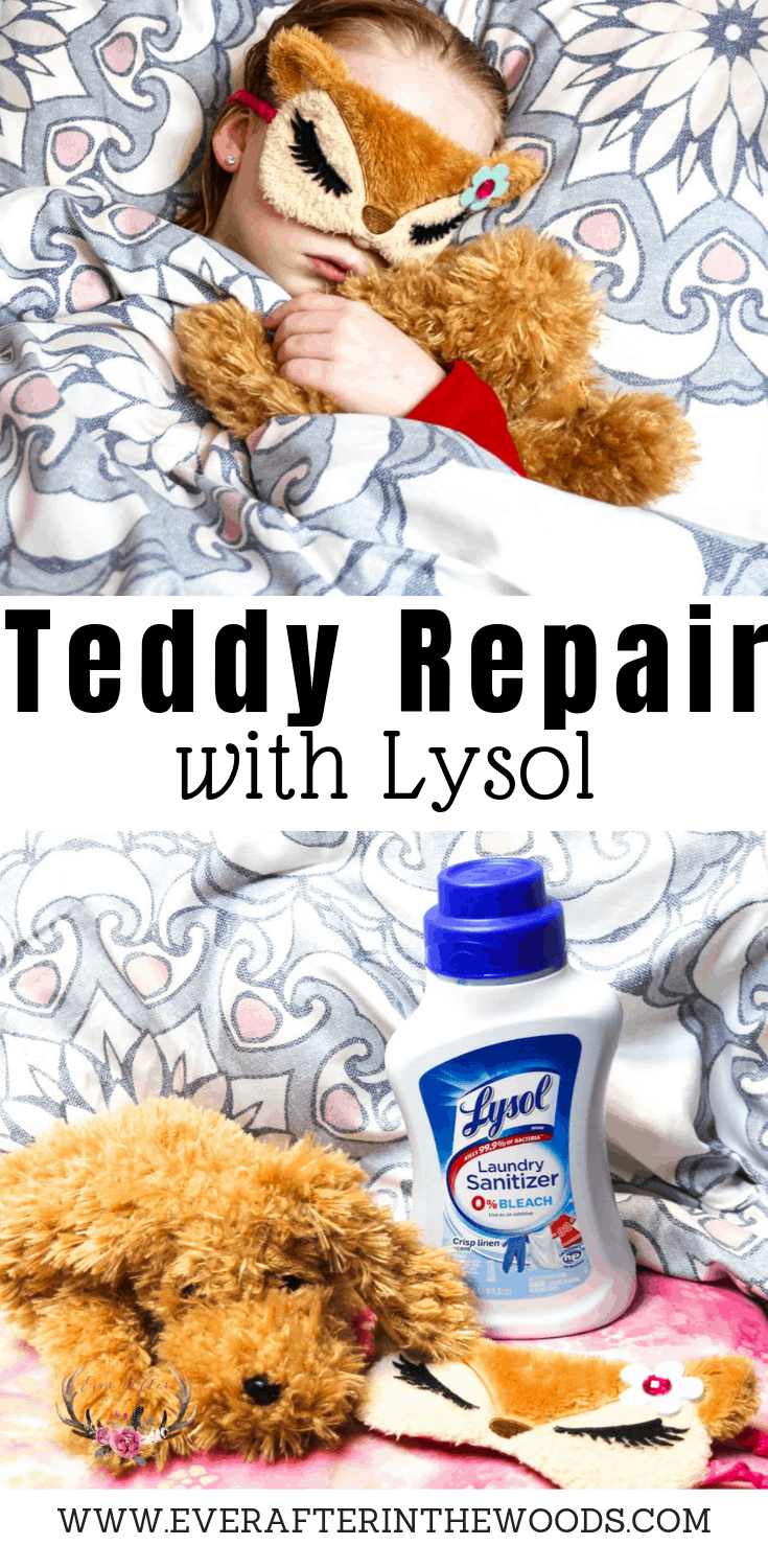 Teddy Bear Repair with Lysol #lysolteddyrepair