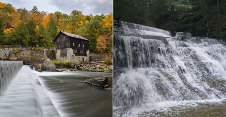 This Peaceful Pennsylvania State Park Offers Three Waterfalls In One Visit