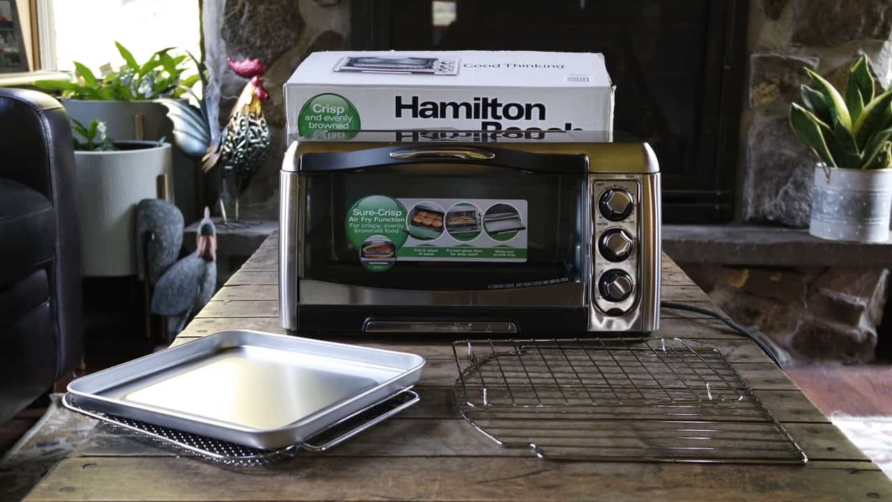 Hamilton Beach Air Fryer Toaster Oven Unboxing Sure Crisp 