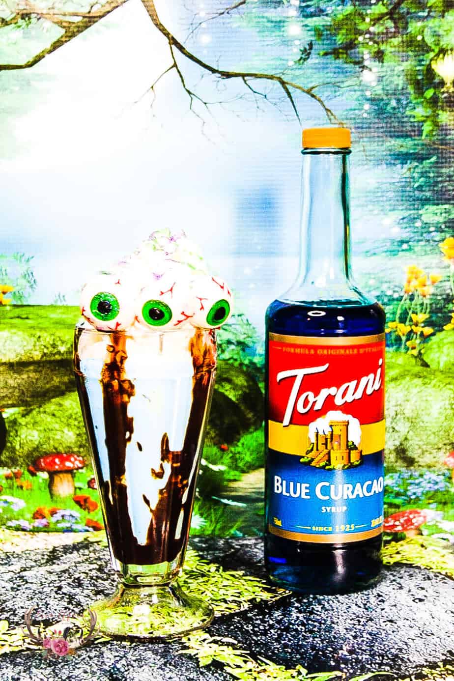 Halloween 3-Eyed Monster Milkshake Recipe with Torani Syrup - Ever After in  the Woods