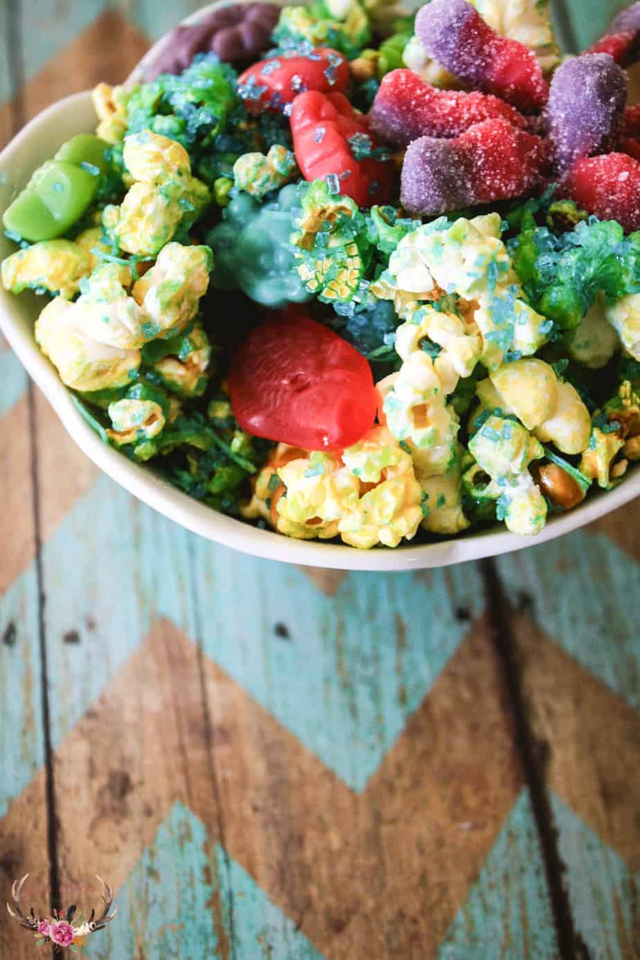 mermaid popcorn snack mix