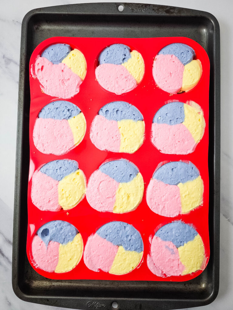 unicorn cheesecake bites