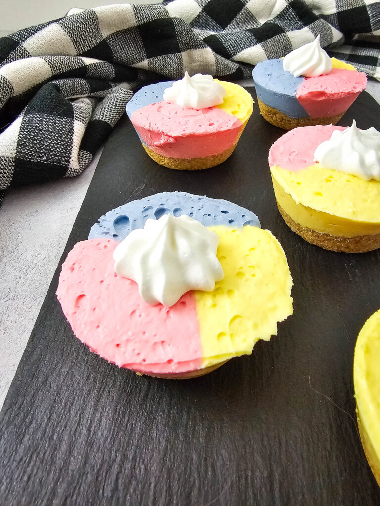 unicorn cheesecake bites