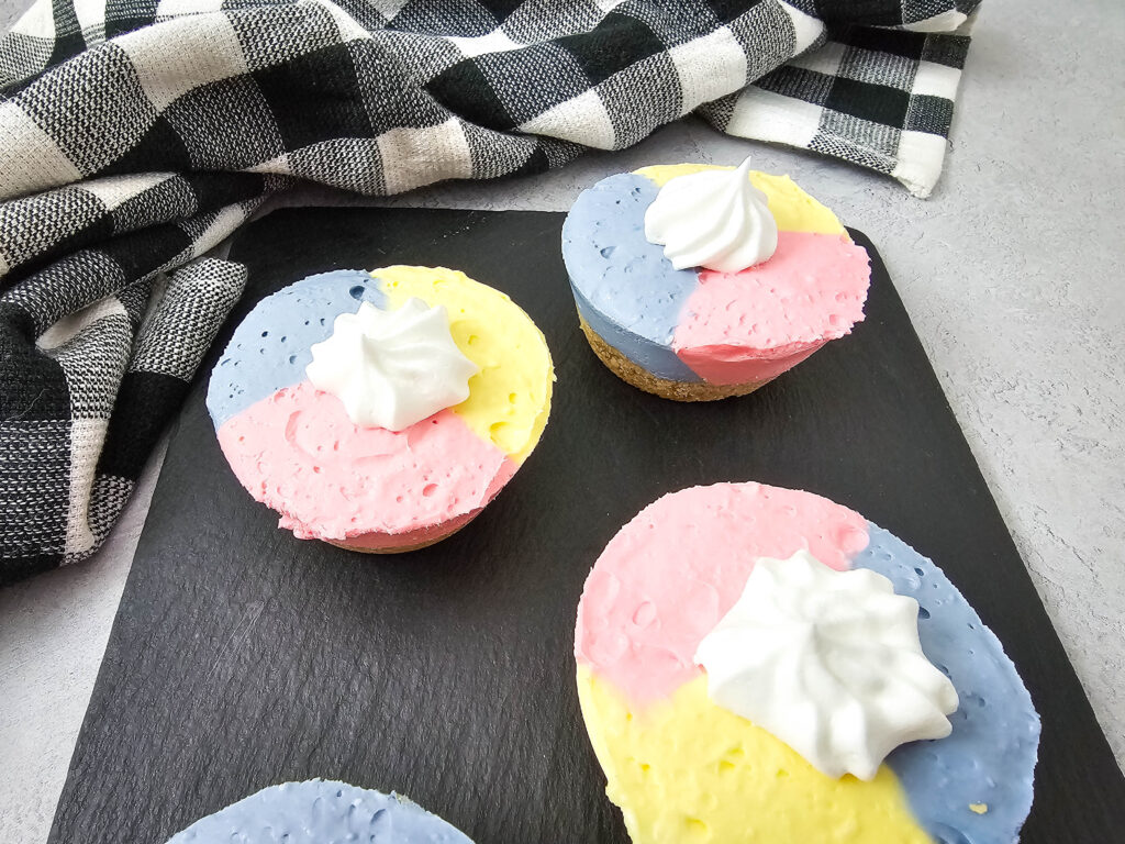 unicorn cheesecake bites