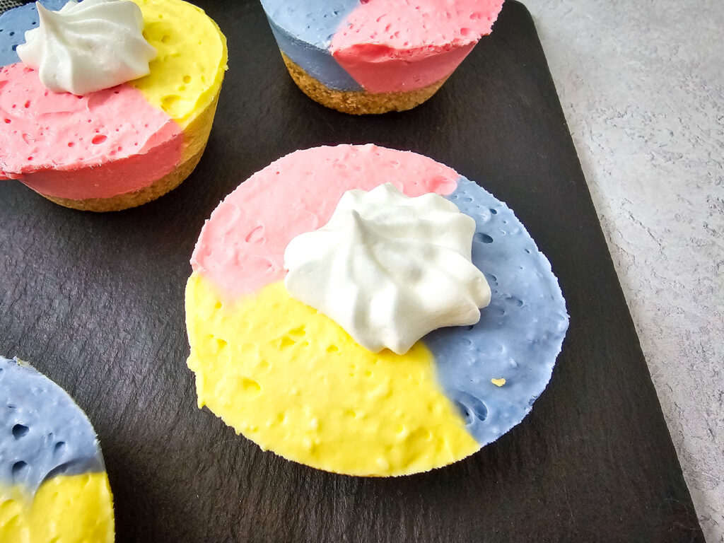 unicorn cheesecake bites