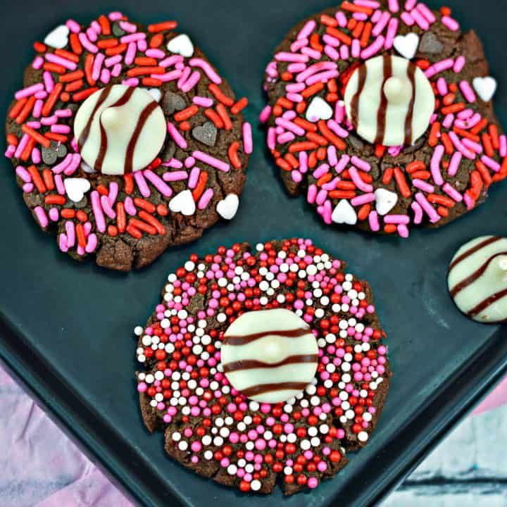 Valentine's Day Cookies with Hershey's Kisses