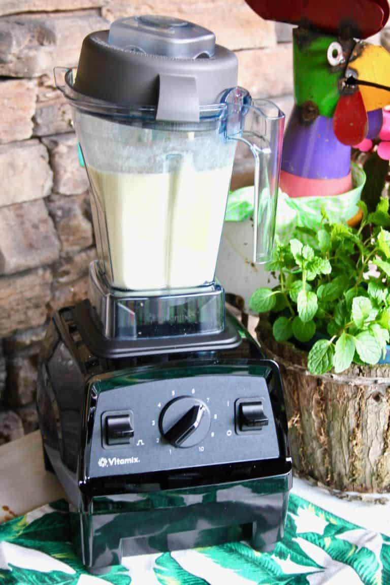 pina colada ice pop made in blender