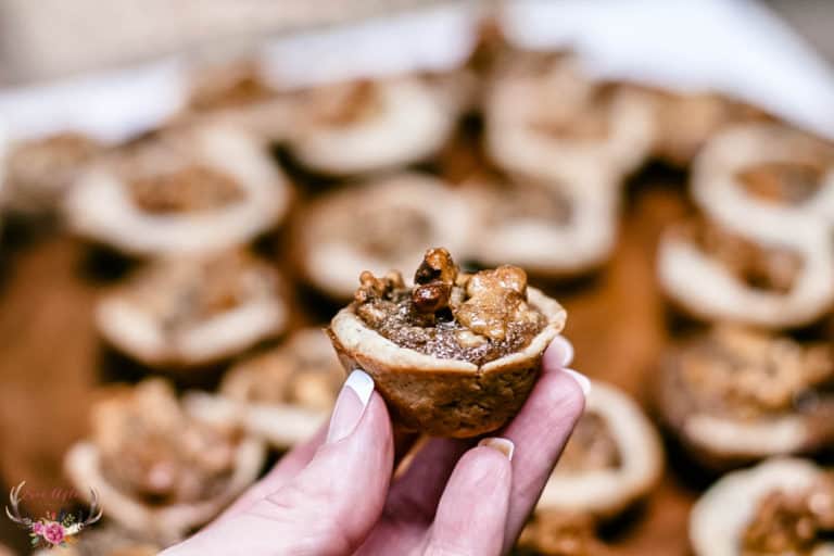 Brown Sugar Walnut Tart Cookies with cream cheese crust