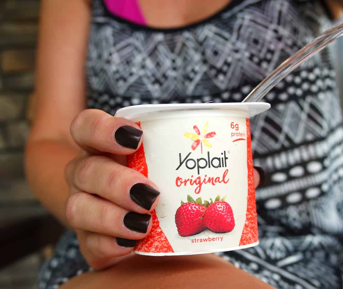 strawberry peach yogurt